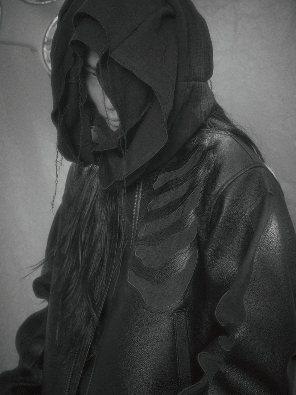 【SURGERY】surgery bone cutting varsity jacket / 【サージェリー】サージェリーボーンカッティングバーシティジャケット