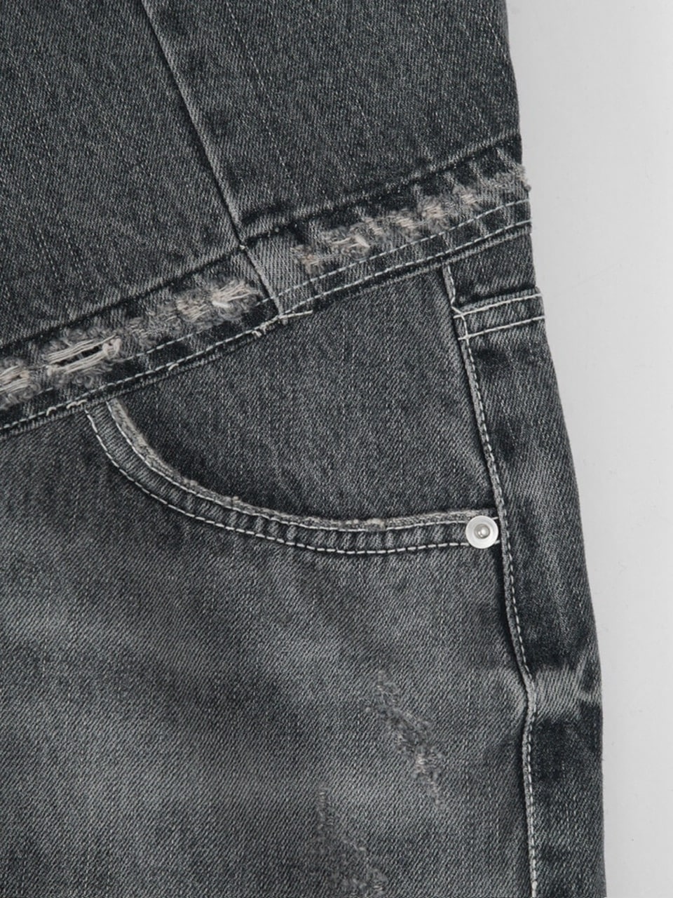 【SURGERY】surgery rebuild denim wide pants / 【サージェリー】サージェリー リビルド デニム ワイド パンツ