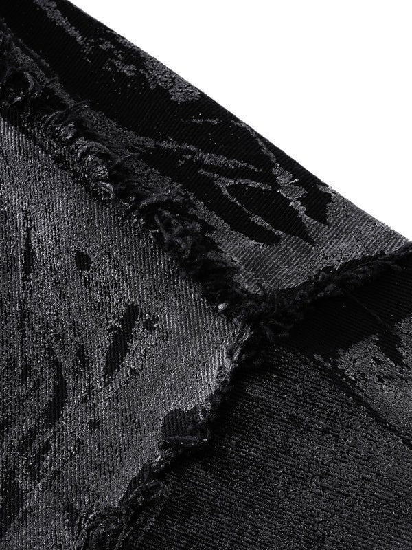 【The Boy Has No Patience】Double Saint Spray Hooded Jacket / 【ザボーイハズノーペーシェンス】スプレーグラフィックフードジップアップブルゾン