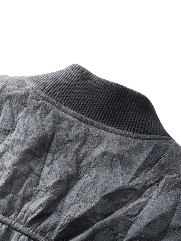 【The Boy Has No Patience】Pleated Spray Color Ma1 Jacket / 【ザボーイハズノーペーシェンス】スプレーカラーシャーリングMA1ブルゾン