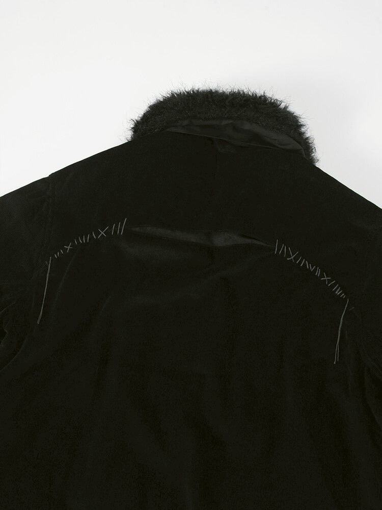 【SURGERY】Surgery sutured fur trimming jacket