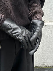 大阪店WEB限定受注制【Chikashitsu +】lambskin classic leather gloves / 【チカシツプラス】ラムスキンクラシックレザーグローブ (2type)