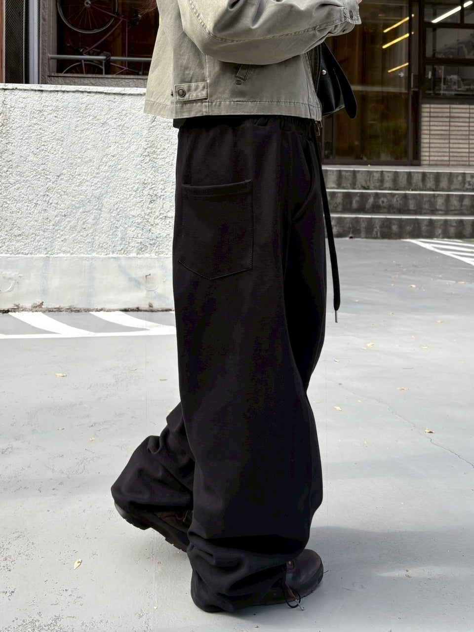 受注制【youll】layered sweat pants (2color)