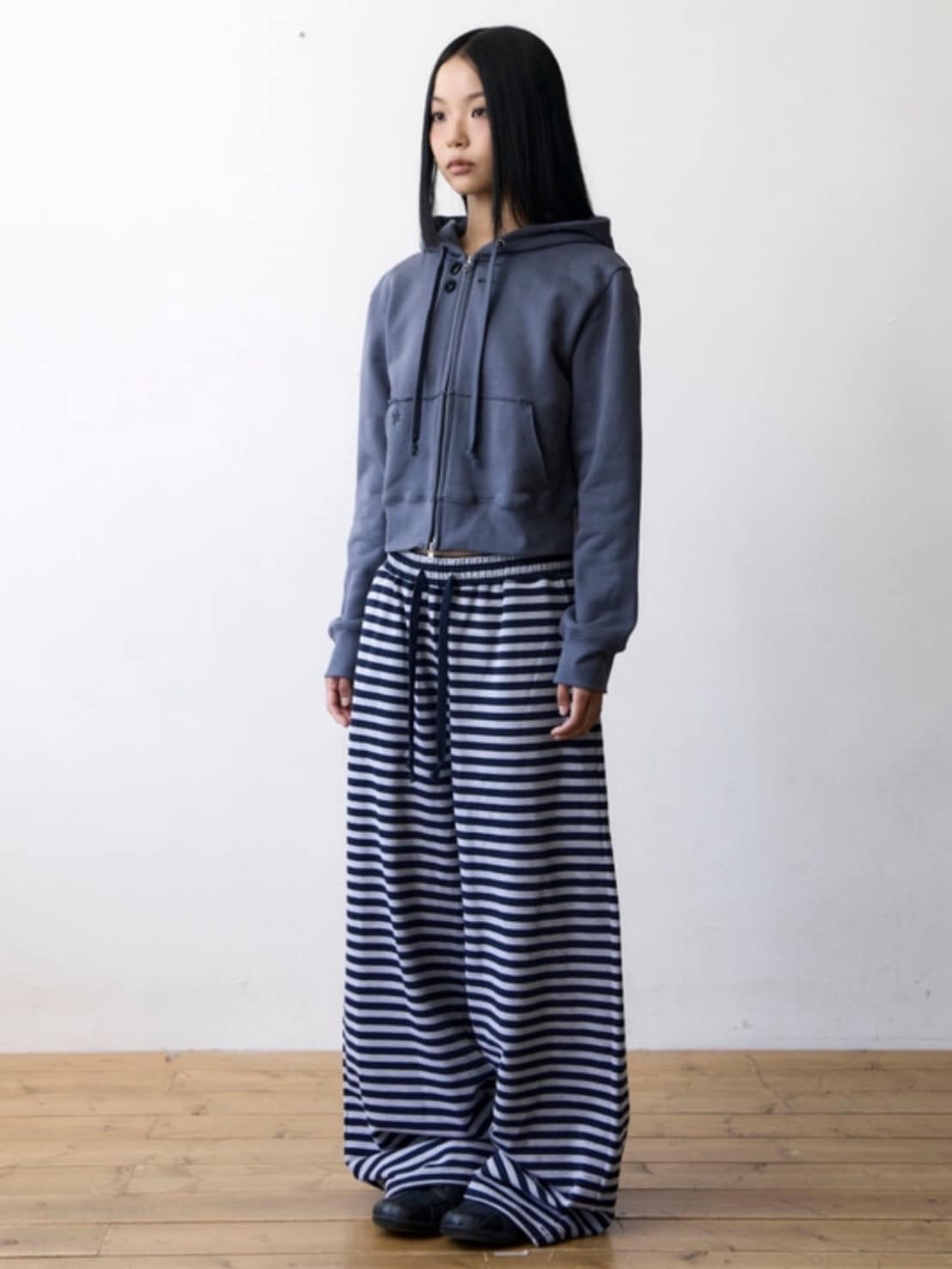 【THECOLDESTMOMENT】TCM stripe sweat pants