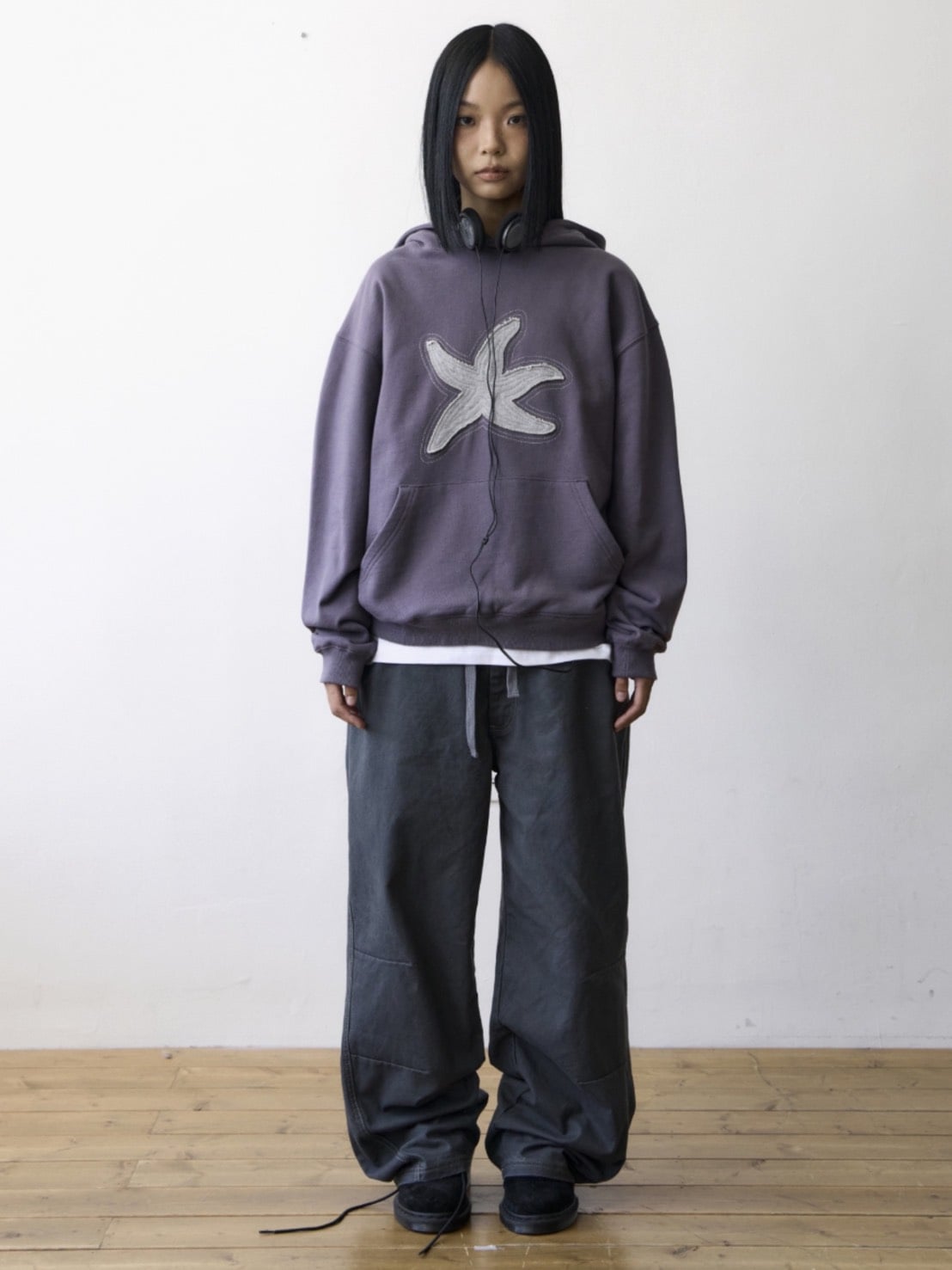 【THECOLDESTMOMENT】TCM starfish contour hoodie