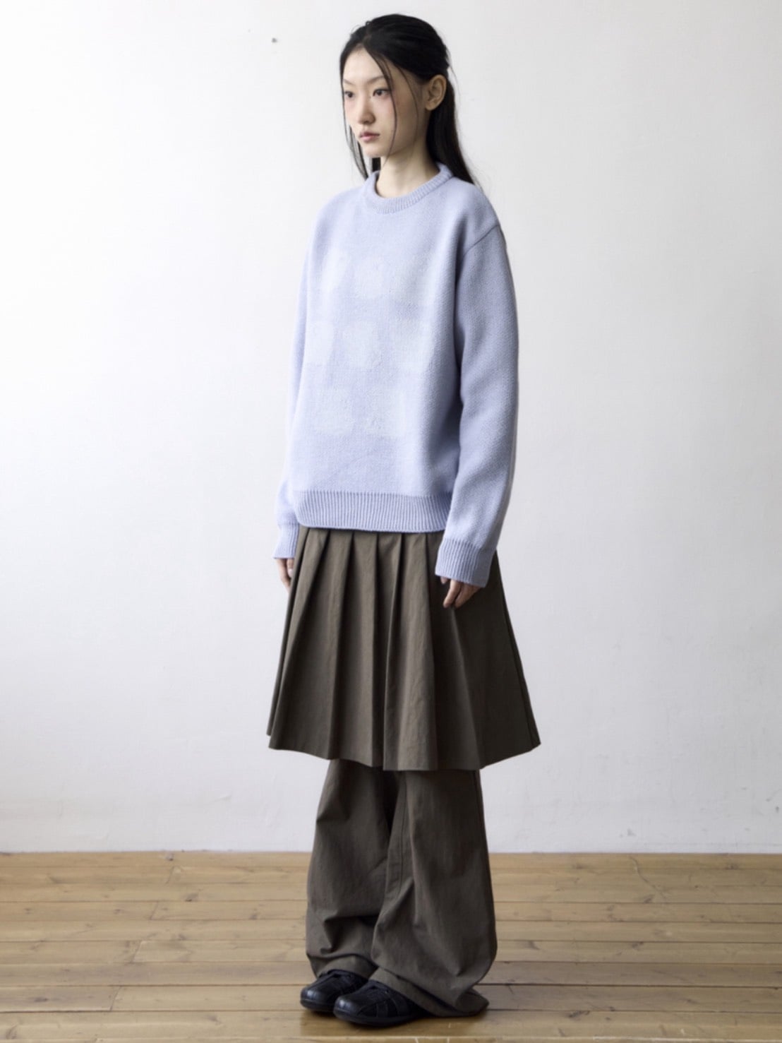 【THECOLDESTMOMENT】TCM typing logo knit