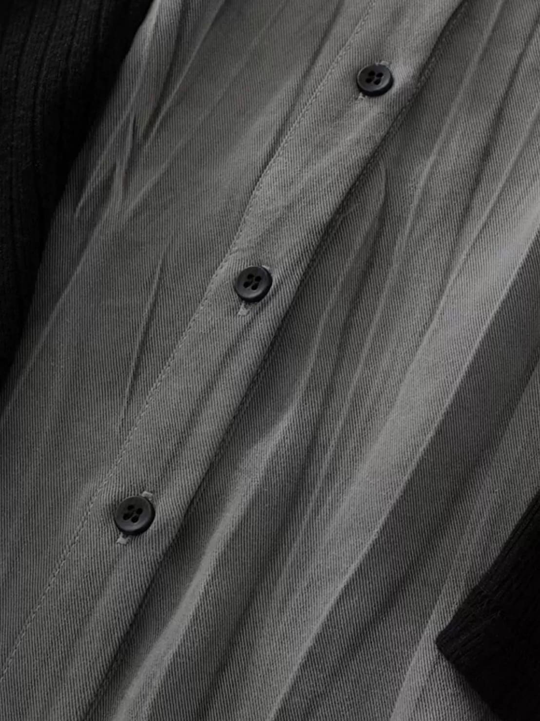 【Cest Nous】Two-in-One Shirt / 【セヌー】カーディガンセットレイヤードシャツ