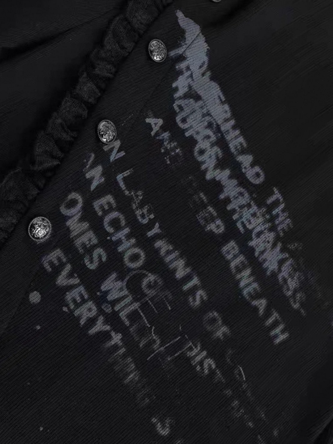 【Cest Nous】Black Cowl Neck Dress / 【セヌー】ハイネックアシンメトリーフリルワンピース