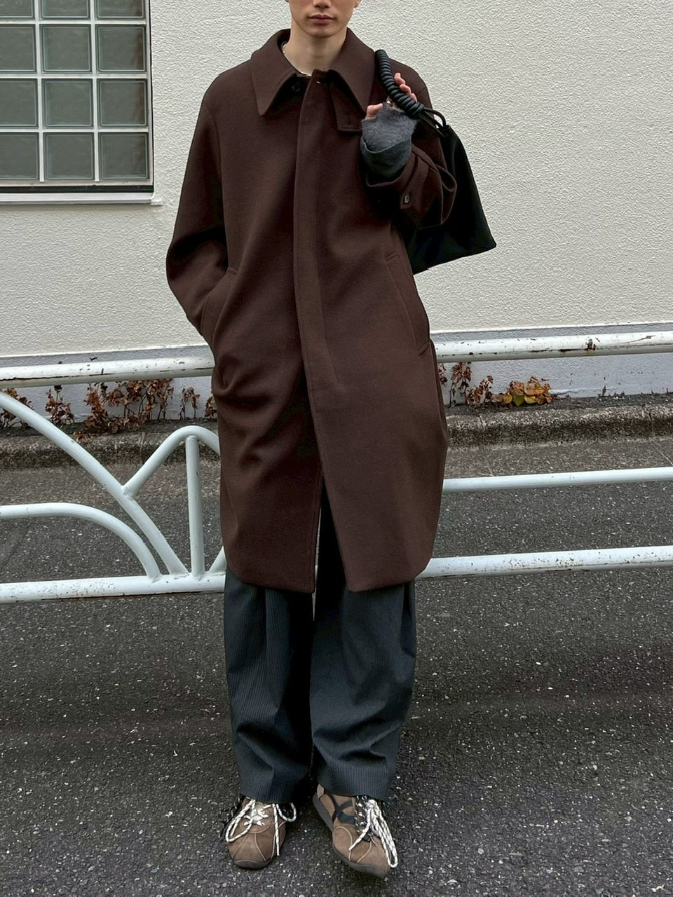 東京店WEB限定受注制【Chikashitsu +】balmacaan coat / 【チカシツプラス】バルマカーンコート (3color)