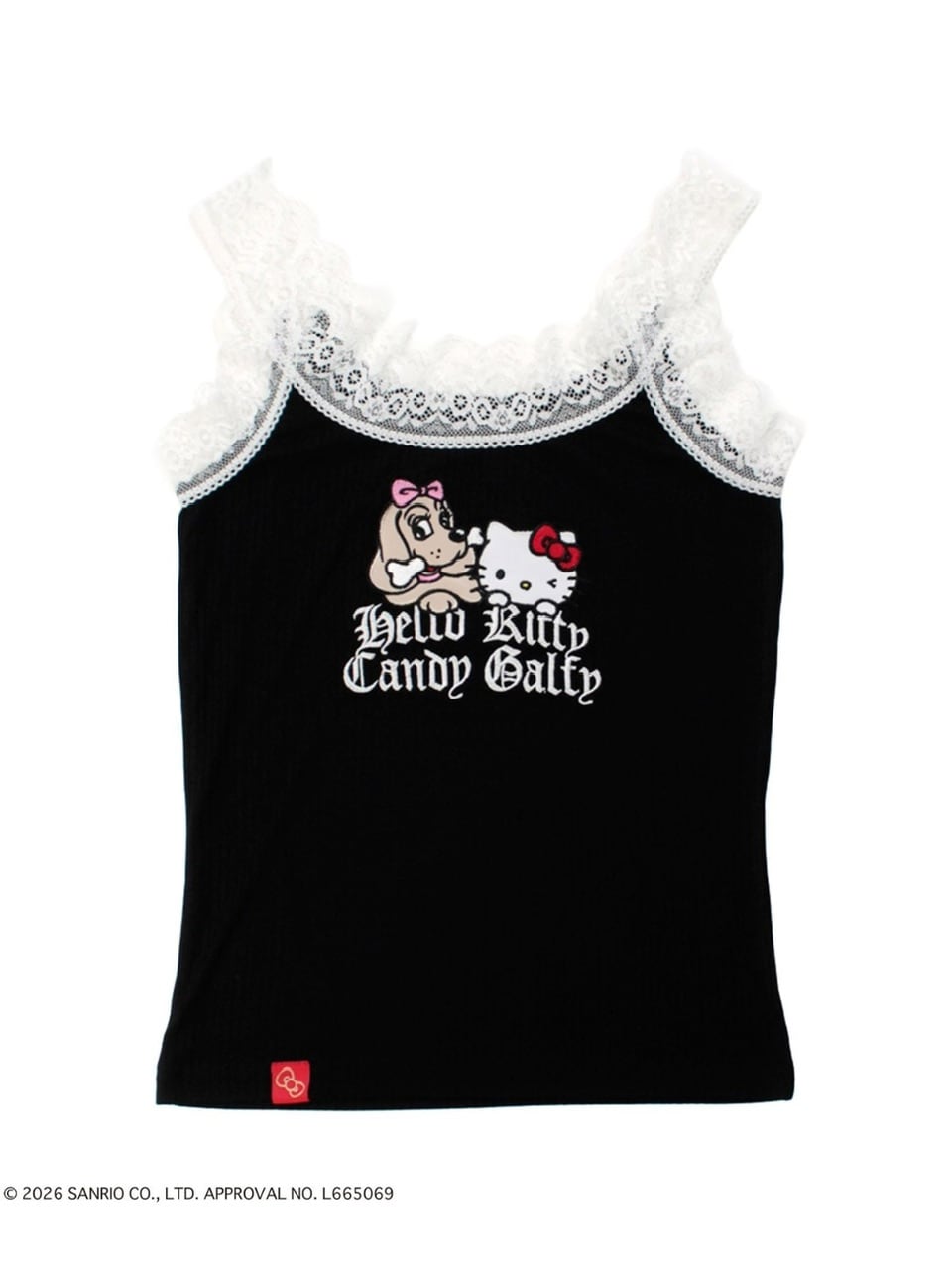 【GALFY×KITTY】仲子レースタンク / 【ガルフィー×キティー】キティレースキャミソール