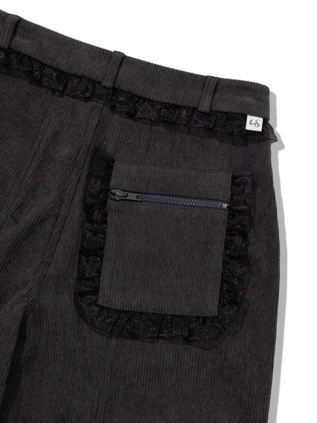 12/21 20:00 発売【Uglyshadow】LACE CORDUROY PANTS
