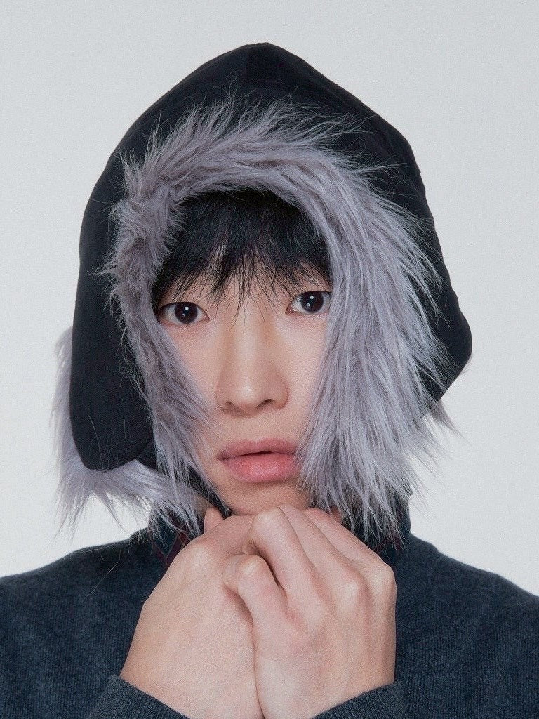 【MARSPOCKET】ear fur flightcap / 【マースポケット】ファーフライトキャップ