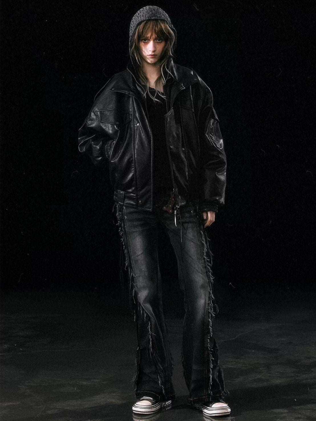 【Cest Nous】Oversize Fur collar Jacket / 【セヌー】オーバーサイズファーカラーコーティングジャケット