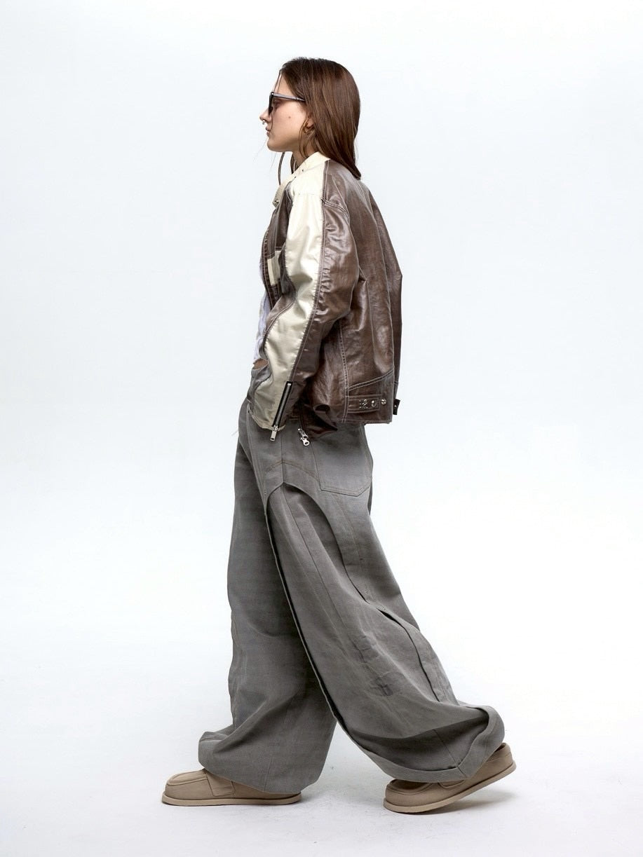 【RSSC】CURVED INCISION BALLOON DENIM PANTS