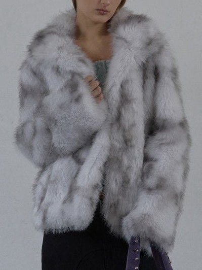 【SETUP‐EXE】FAUX FUR JACKET / 【セットアップエグゼ】ハイネックファージャケット