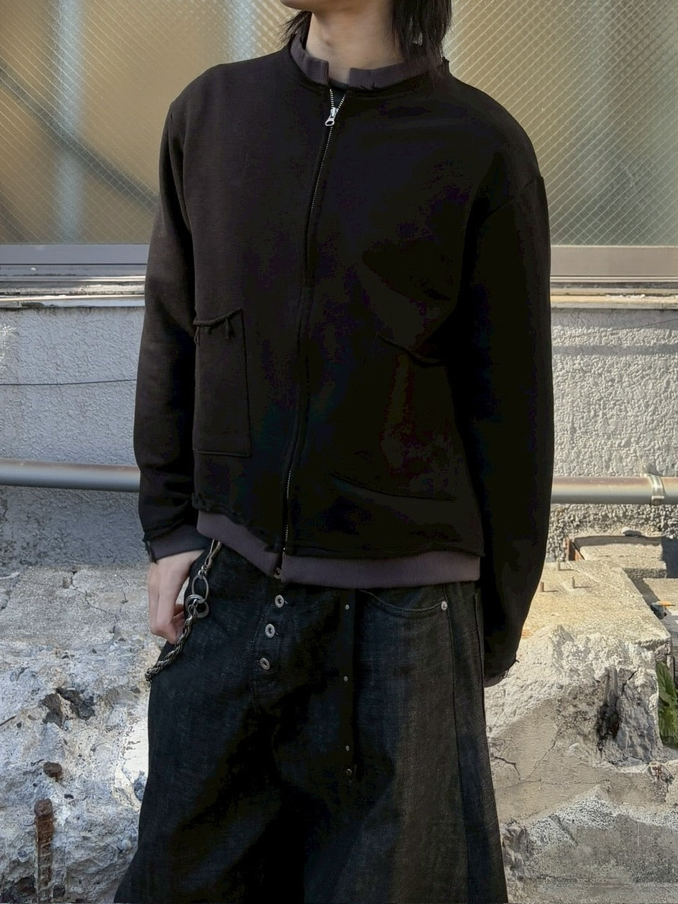 受注制【youll】layered zip up jacket (2color)