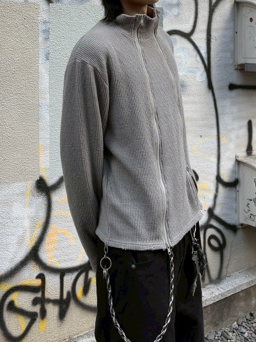 受注制【youll】vertical twin-zip top (2color)