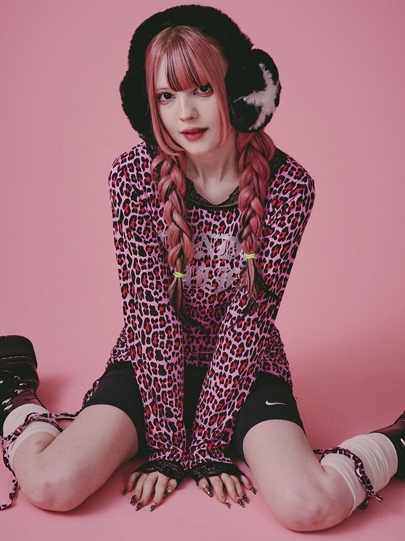 【GALFY】ギラギャル2WAYワンピ / 【ガルフィー】2wayレオパードリボンワンピース