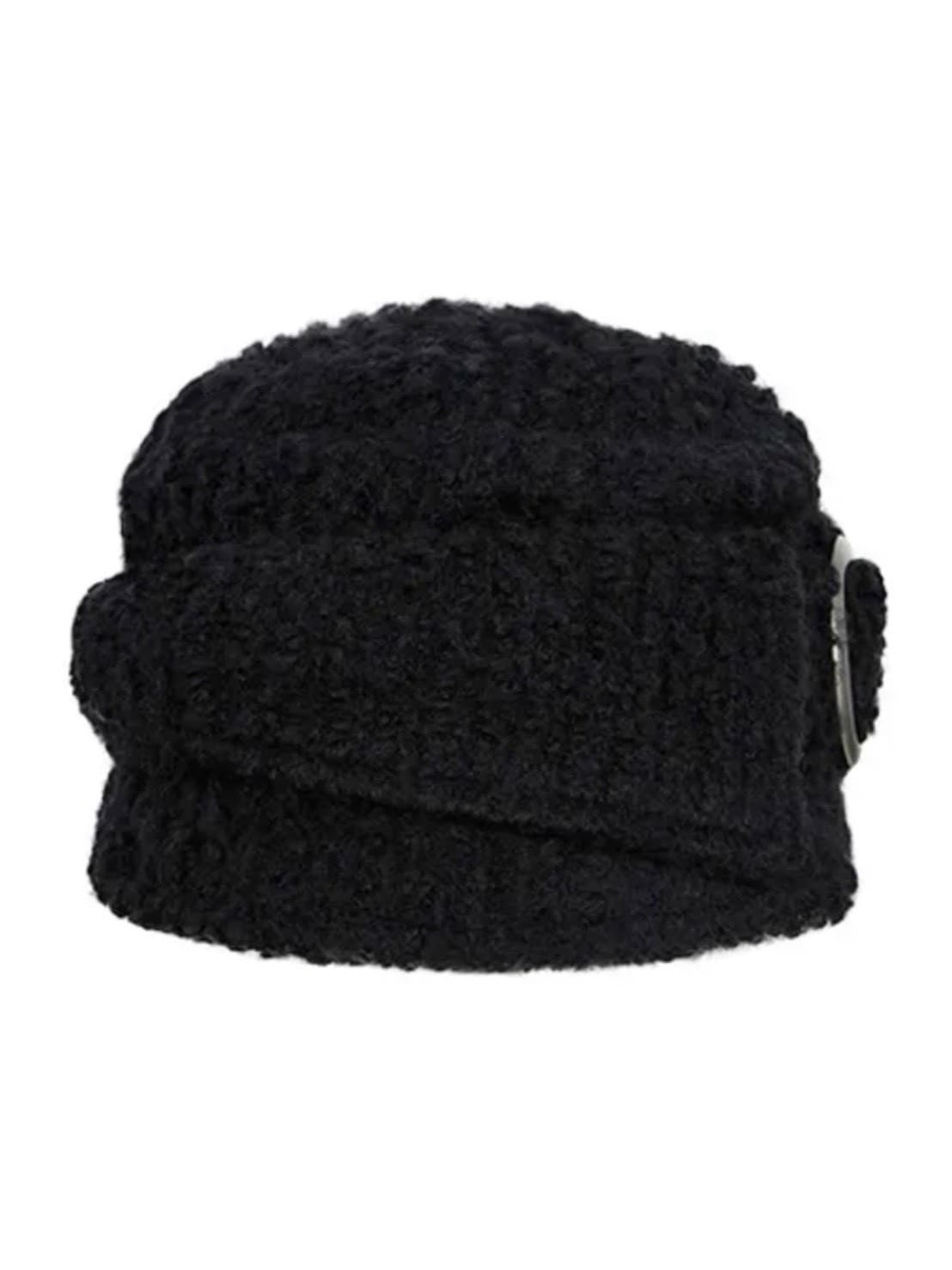 【NOT KNOWING】Buckle Bellboy Cap