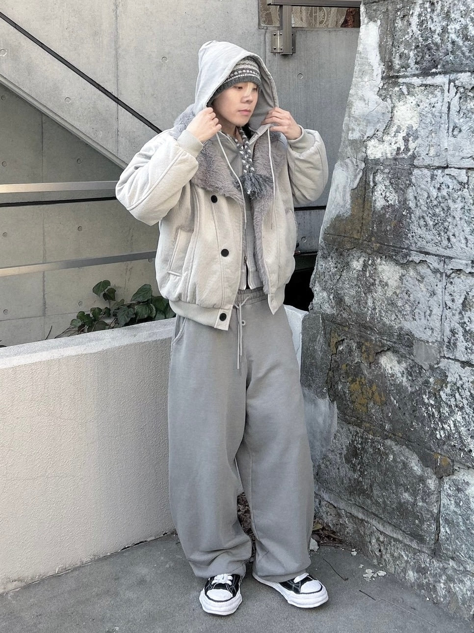 受注制【nmtc +】smoky mouton jacket / 【エヌエムティーシープラス】スモーキームートンジャケット (2color)