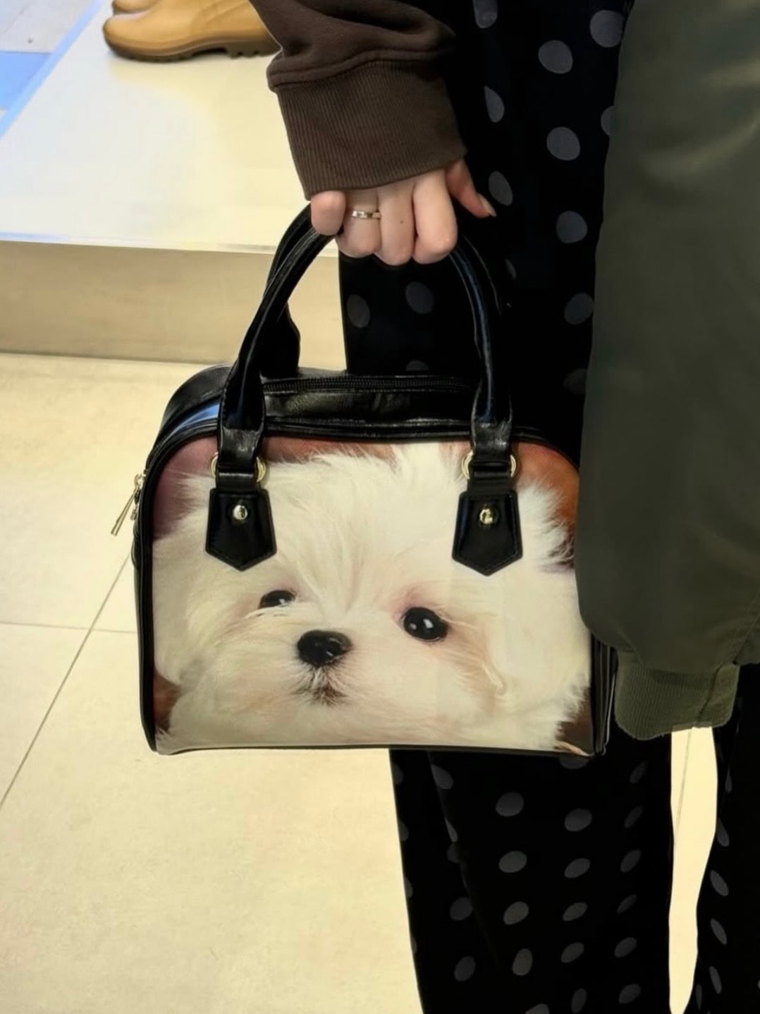 【HURJABOYACC】PUPPY LEATHER BAG