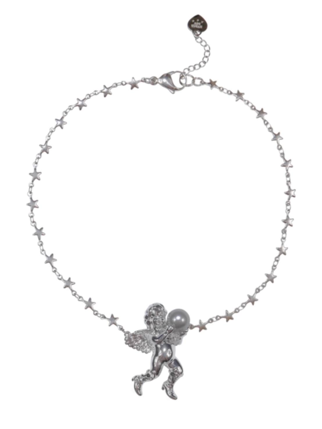 【HURJABOYACC】ANGEL WITH CHAIN CHAIN NECKLACE
