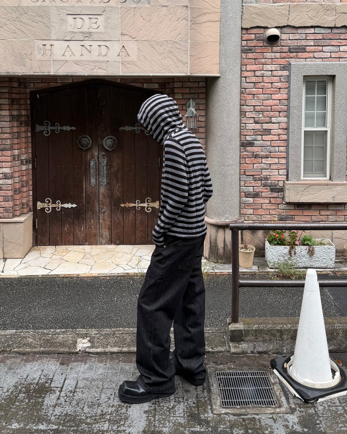 受注制【youll】button fly flare denim pants