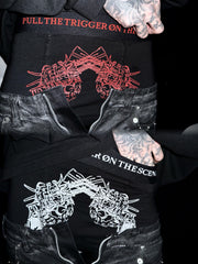 【YIKAI LABORATORY】゛pull the trigger on the scene゛slogan revolver boxer pants