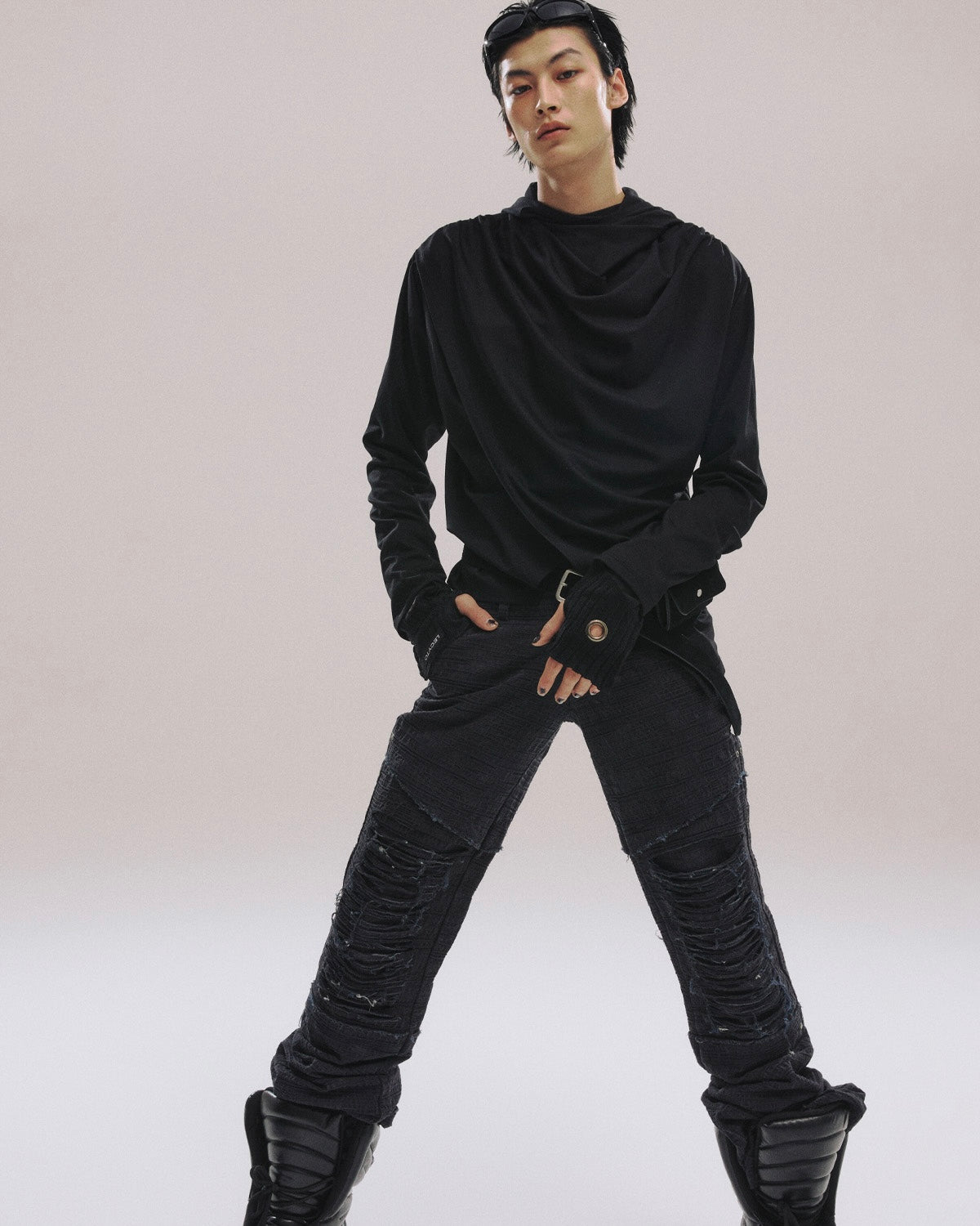 【LECYTO】Avant-garde Drape Hood