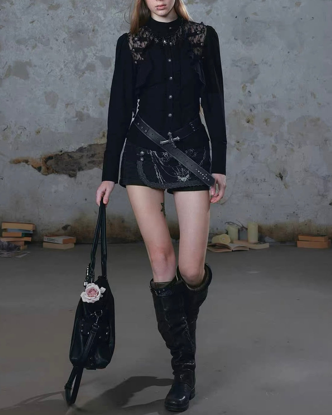 【Cest Nous】Napoleon Ruffled Blouse