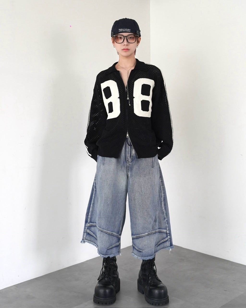 受注制【LUV CODE】max wide bermuda pants (2color)