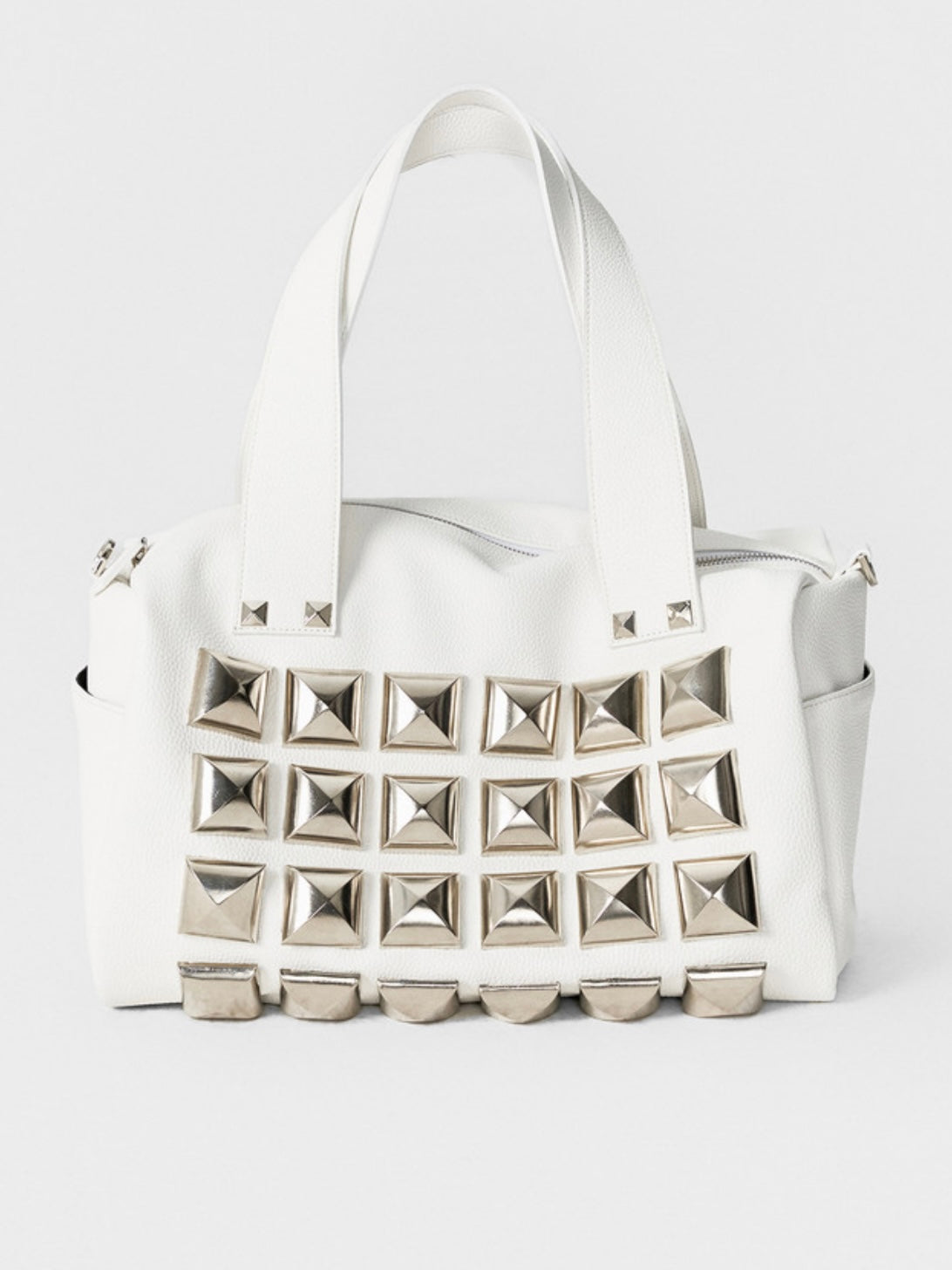【ESC STUDIO】oversize studded shoulder bag