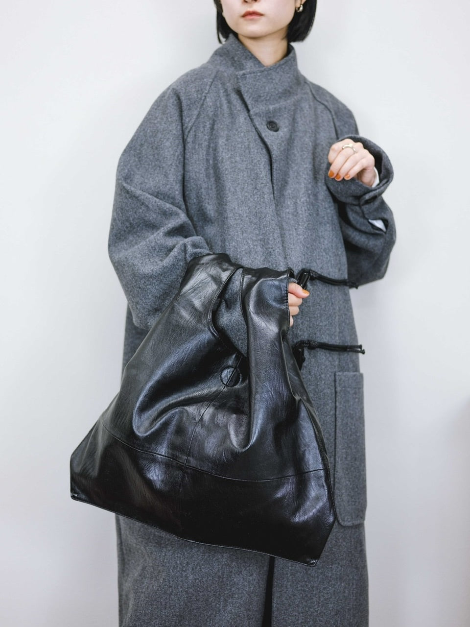 受注制【Chikashitsu +】2way leather bag