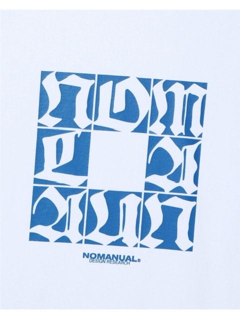 【NOMANUAL】SQR GRAPHIC LONG SLEEVE TEE