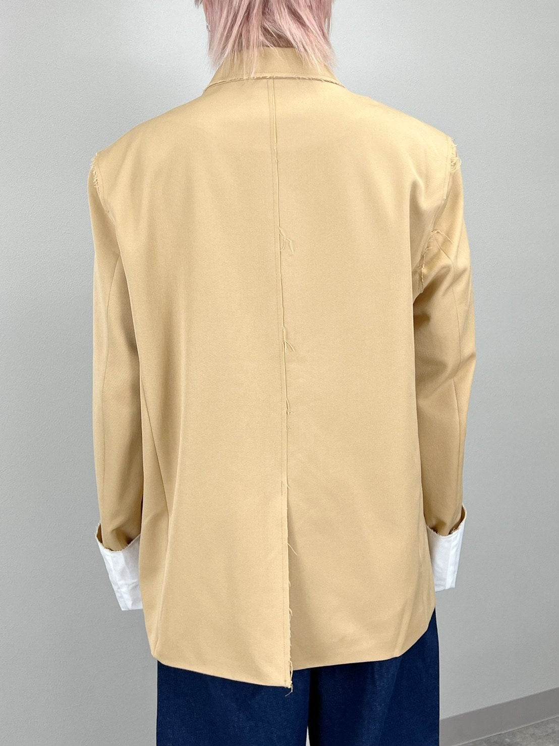 受注制【Chikashitsu +】bi-color double jacket (2color)