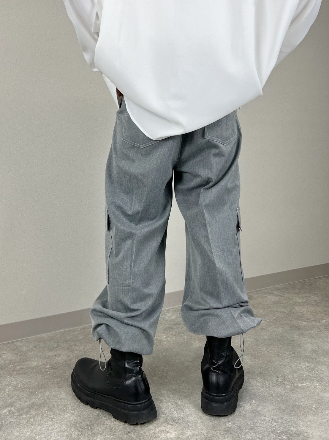 受注制【Chikashitsu +】stitch cargo slacks (3color)
