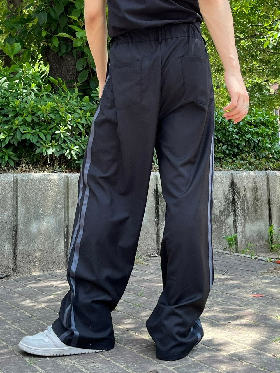 受注制【Chikashitsu +】side line slacks (3color)