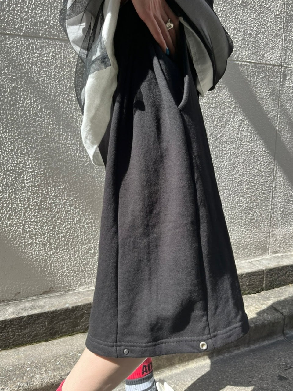 受注制【Chikashitsu +】side button sweat shorts (3color)