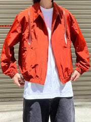受注制【Chikashitsu +】shoulder slit design blouson (3color)