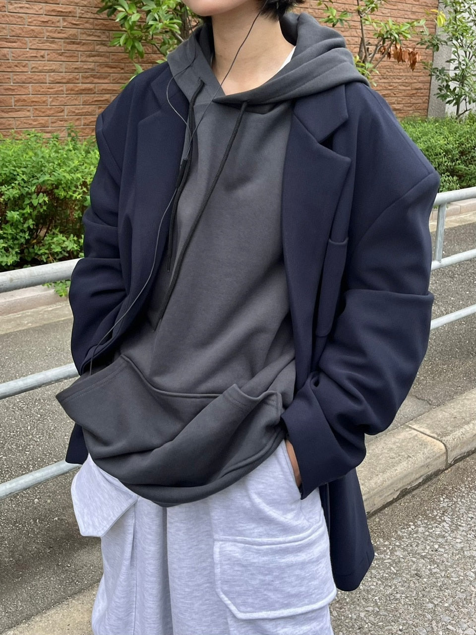 受注制【Chikashitsu +】oversized hoodie (2color)