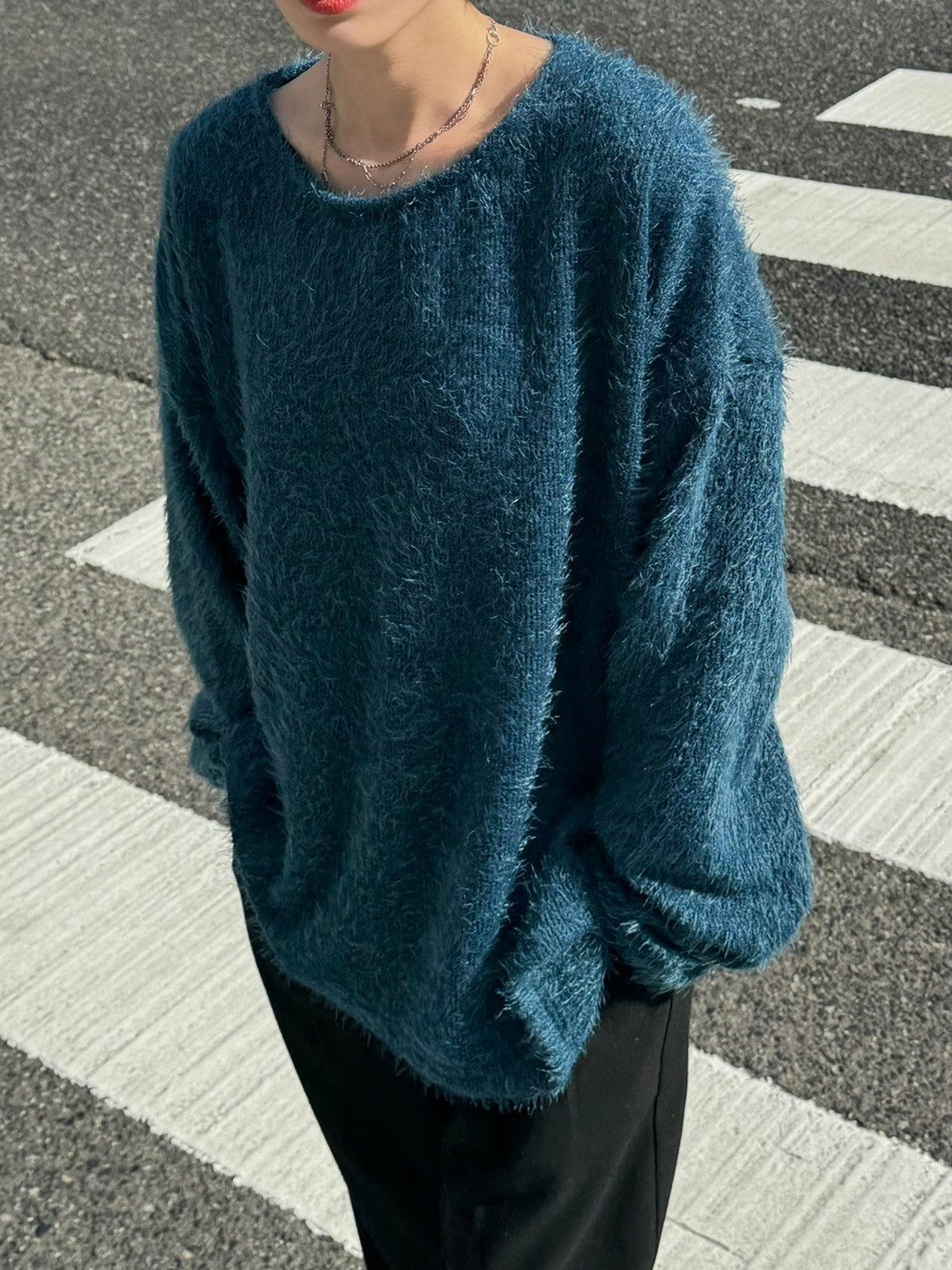 受注制【Chikashitsu +】shaggy knit (5color)
