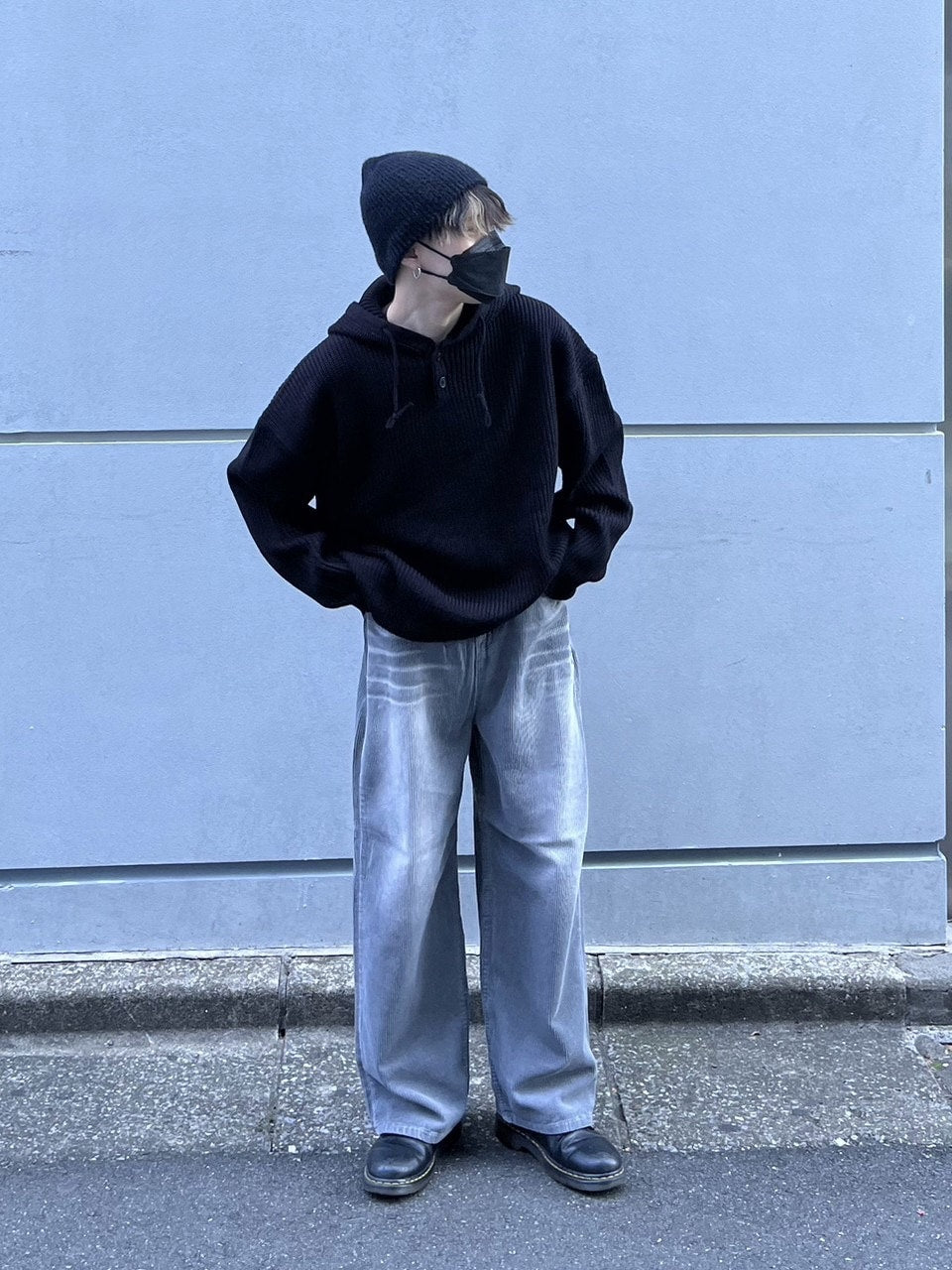 受注制【Chikashitsu +】hairy beanie (3color)