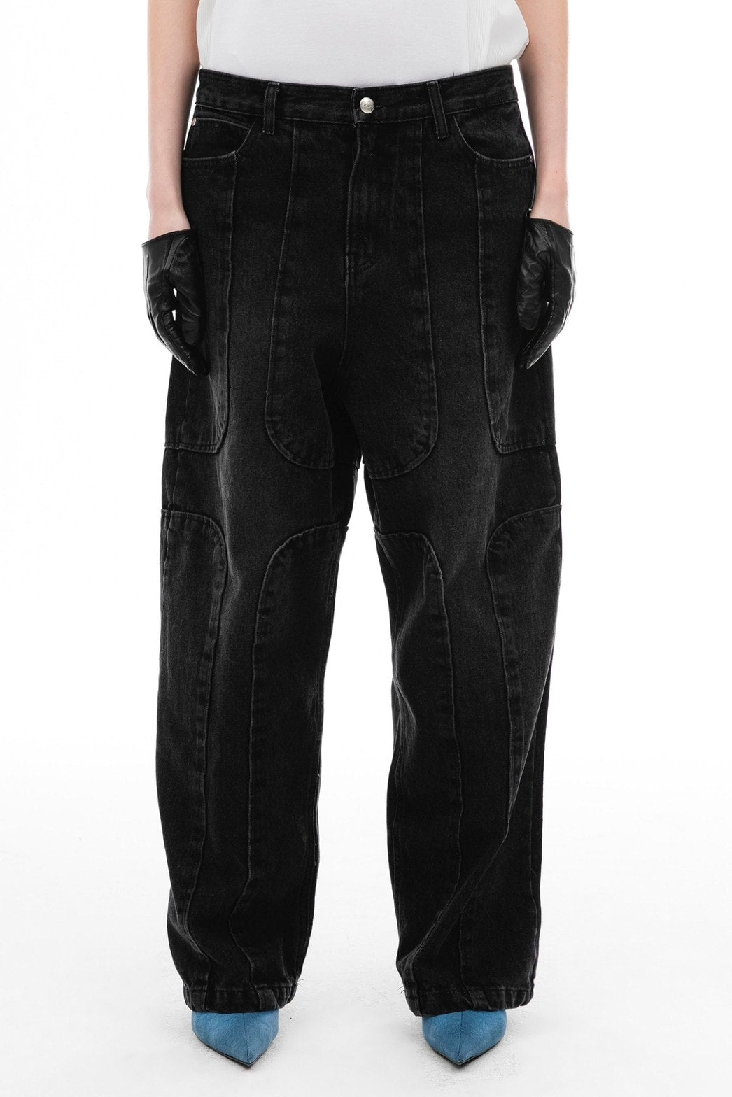 【ANOTHERYOUTH】panel jeans