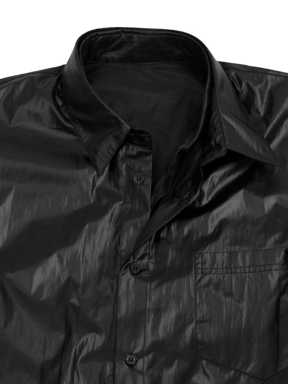 【OY】LAYERED PANEL LOGO SHIRTS