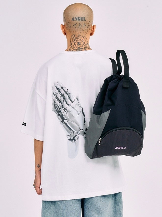 【AJOBYAJO】Multi Color Nylon Drawstring Bag