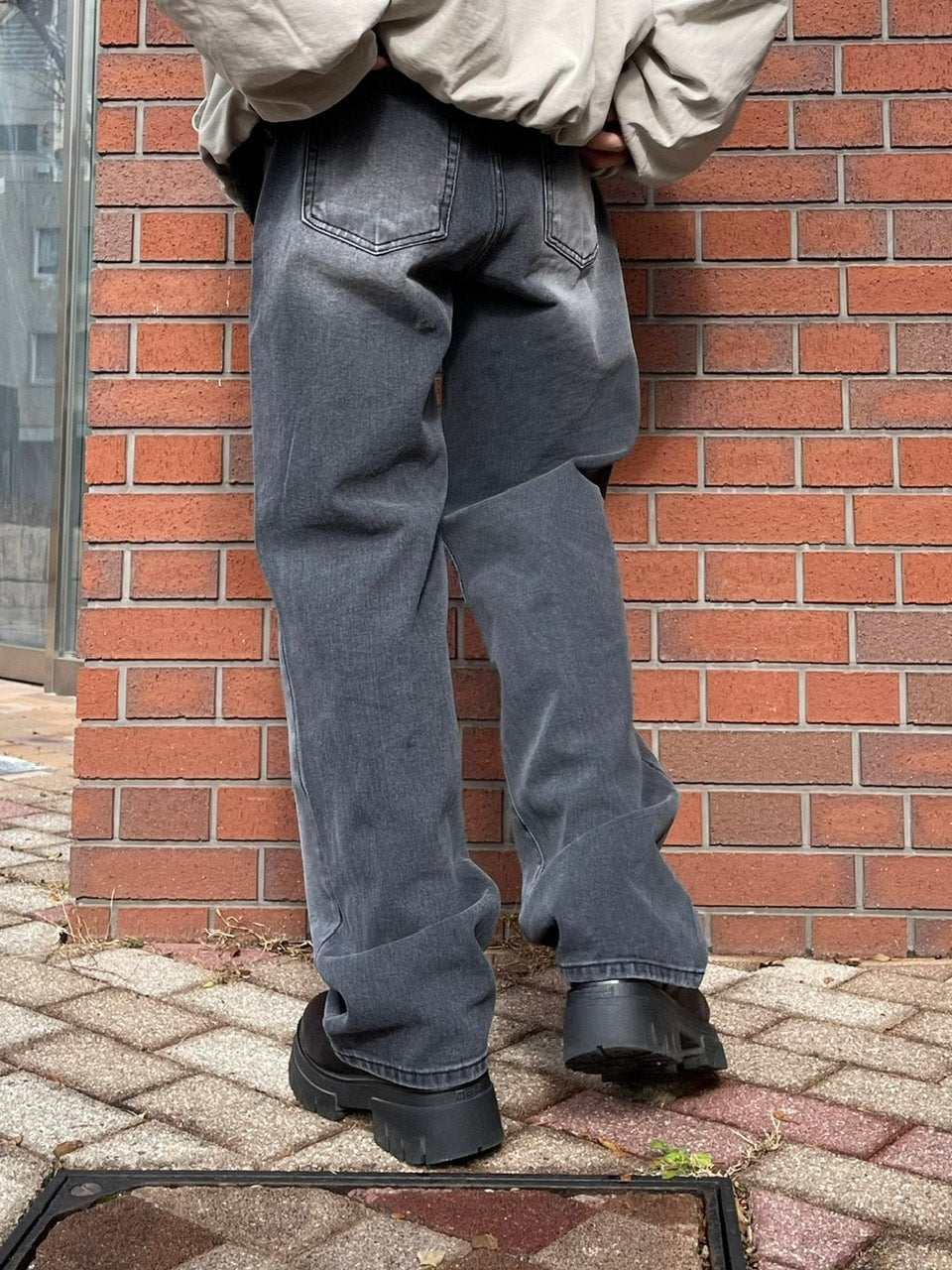 【Chikashitsu +】vintage wash denim pants (2color) / 【チカシツプラス】ヴィンテージウォッシュデニムパンツ