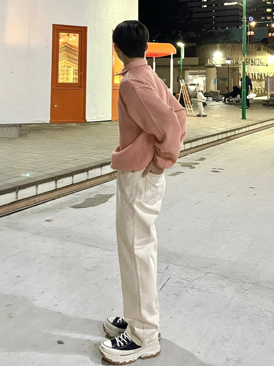 受注制【RENOL】stitch denim pants