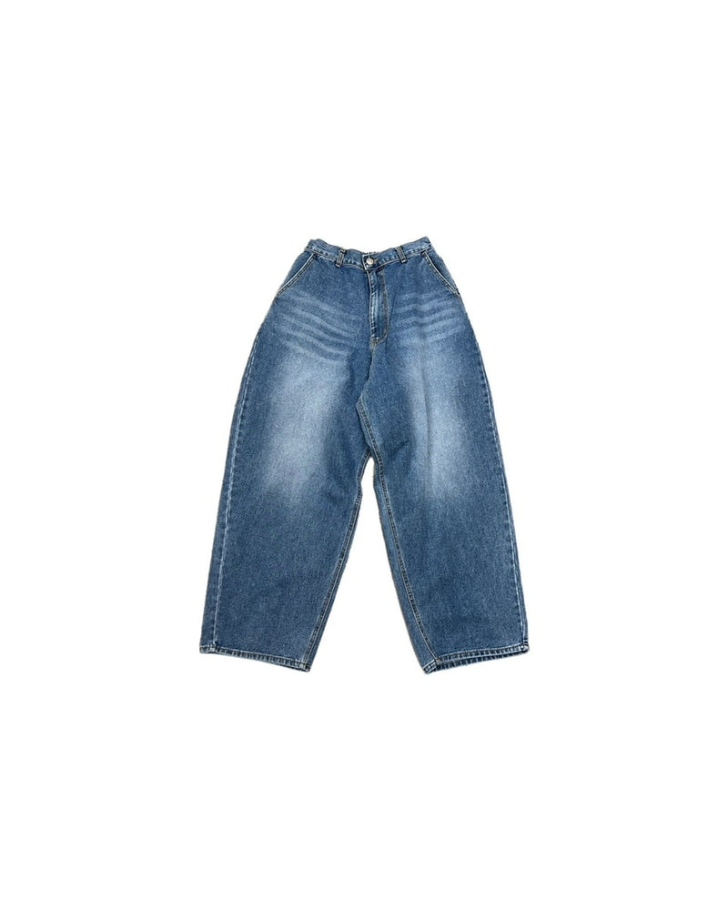 受注制【Chikashitsu +】oversized denim pants (2color)