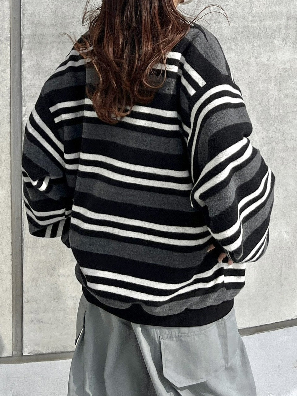受注制【youll】border sweat shirt (2color)