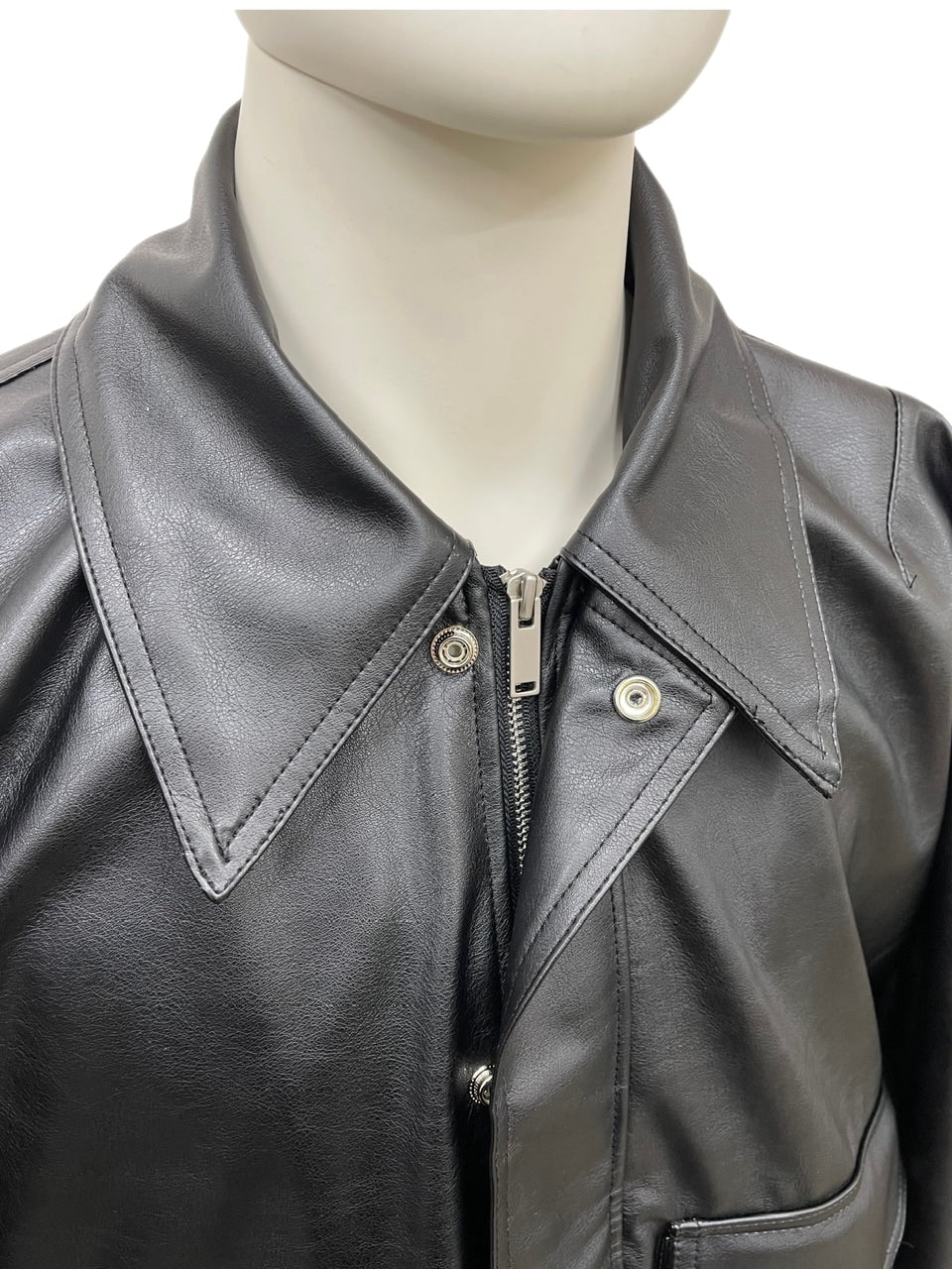 大阪店WEB限定【Chikashitsu +】double pocket leather jumper (3color)